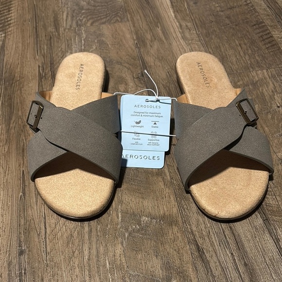 Aerosoles Pierra Slip on,crisscross sandals,supportive,light,flexible,stable - Picture 2 of 11